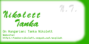 nikolett tanka business card